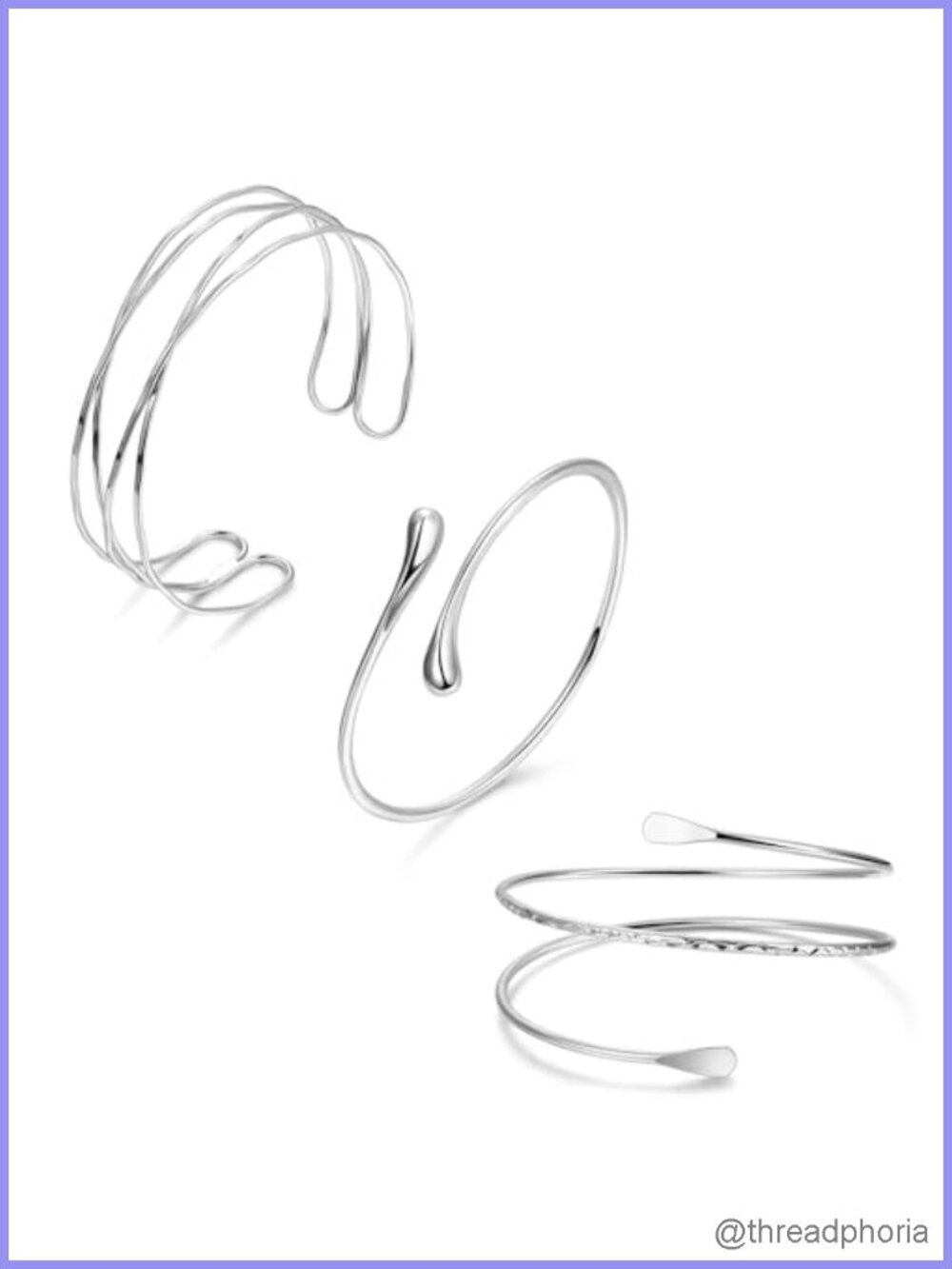 3Pcs Gold Arm Cuff for Women Copper Upper Arm Bracelet Set Adjustable